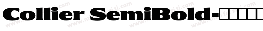 Collier SemiBold字体转换